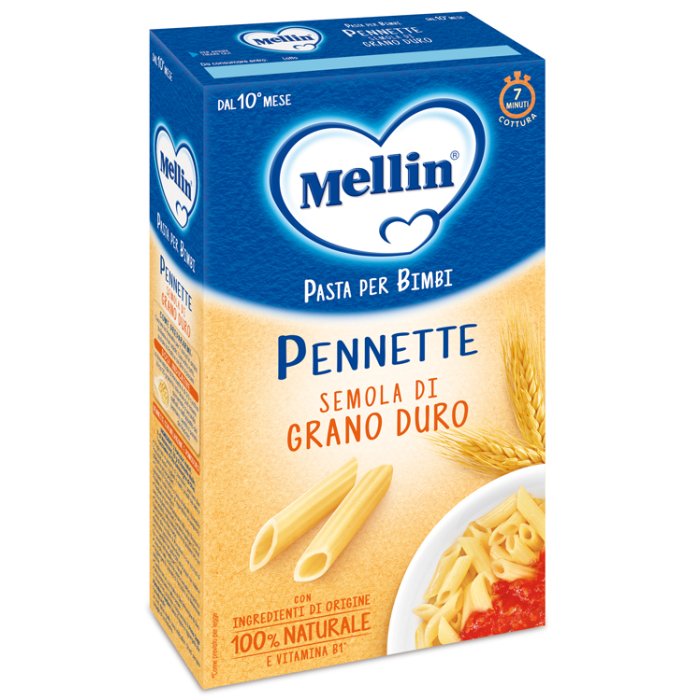Mellin Pennette 100% grano duro - pastina di semola per bambini
