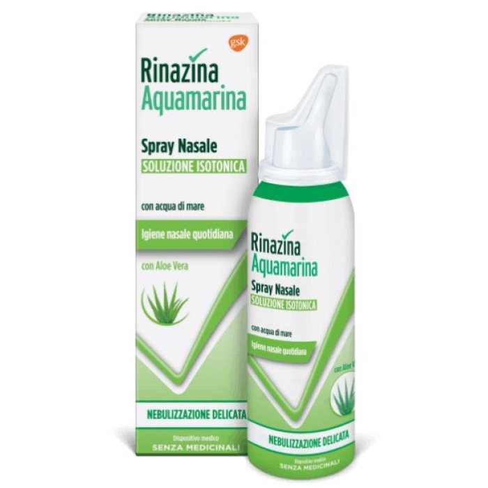 Rinazina Aquamarina Family Spray Nasale Isotonico Lavaggio Nasale 100 ml