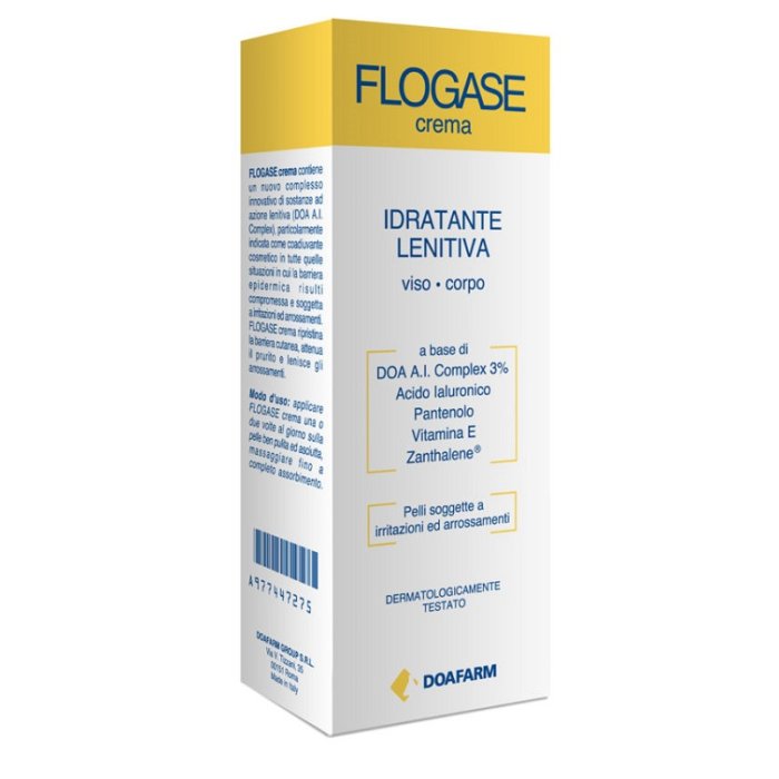 Flogase Crema idratante lenitiva viso corpo per pelli irritate e arrossate 100ml