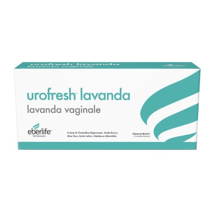 Eberlife Farmaceutici Urofresh Lavanda Vaginale Antibatterica e Antimicrobica 5 Flaconi