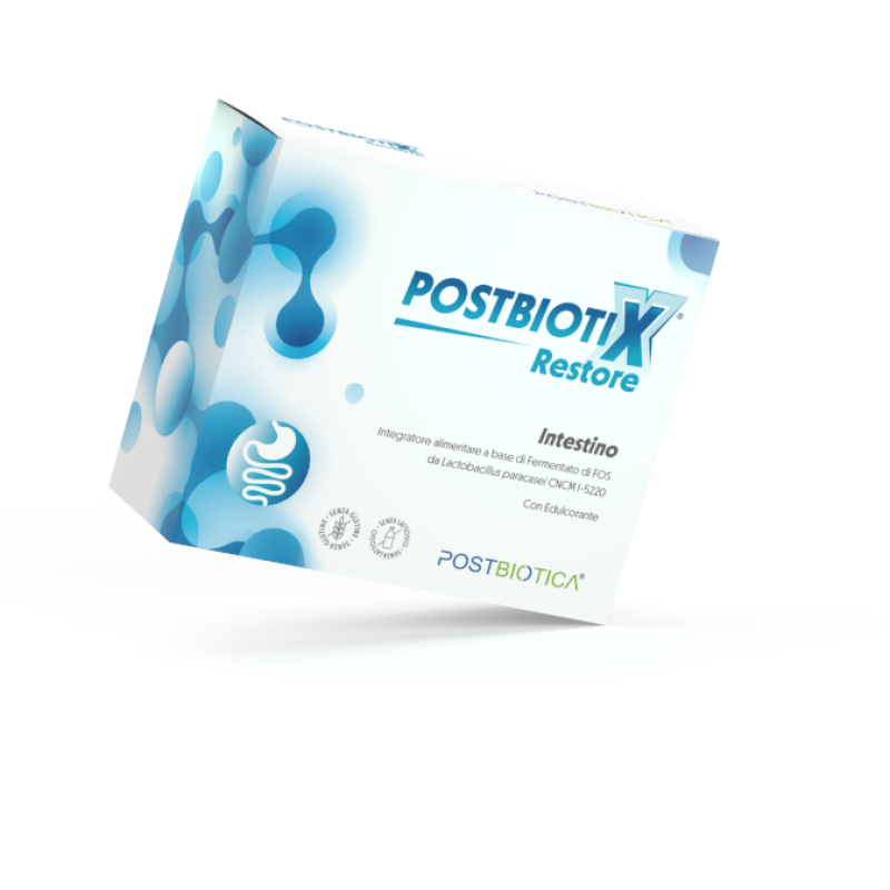 Postbiotix Restore 20 Bustine - integratore postbiotico per equilibrio intestinale e microbiota
