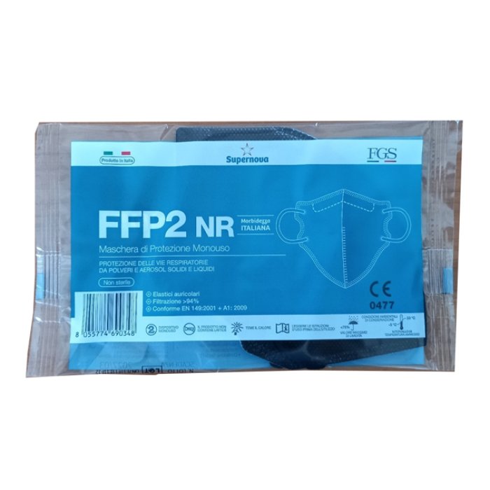 SUPERNOVA MASCHERINA FFP2 NERO