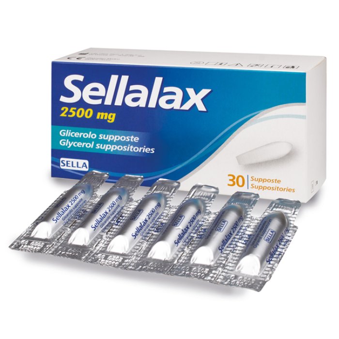 Sella Sellalax 2500 mg Glicerolo 30 supposte