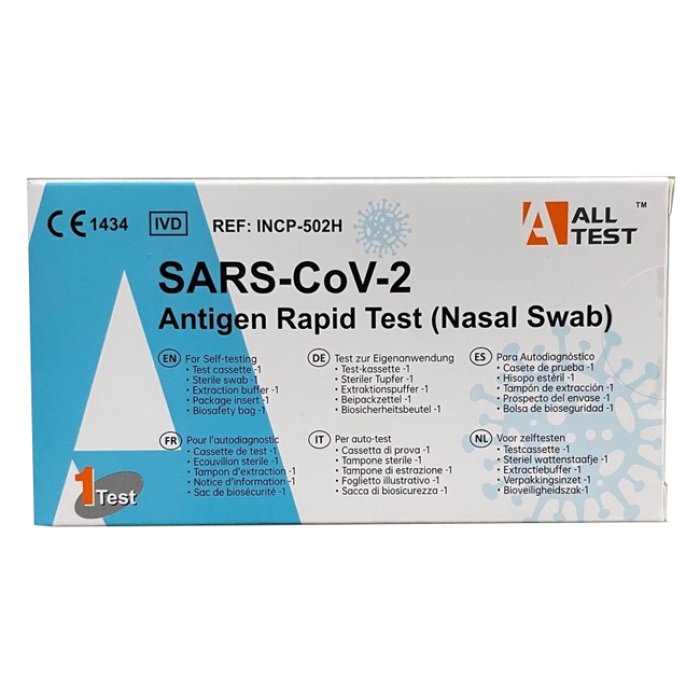 Tampone Antigenico Rapido Salivare Alltest Covid-19 1 Test