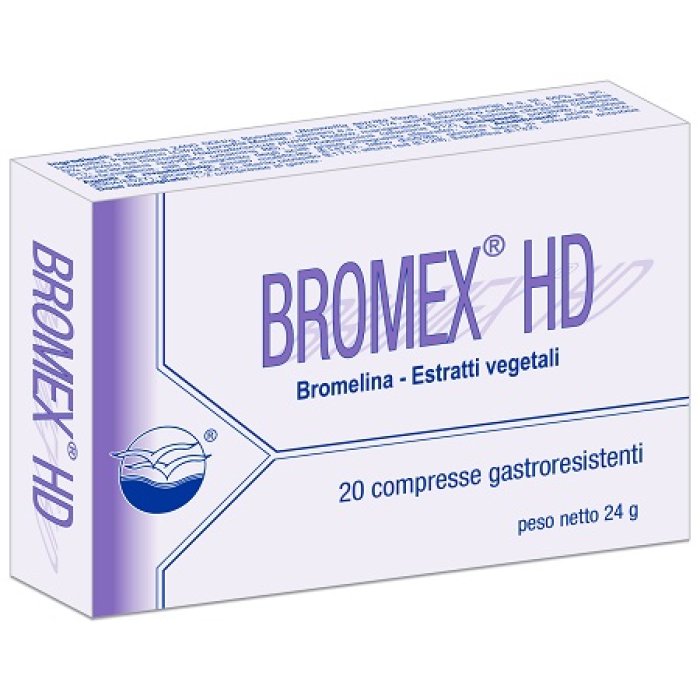 Bromex HD 20 Compresse mucolitico fluidificante per tosse grassa e catarro