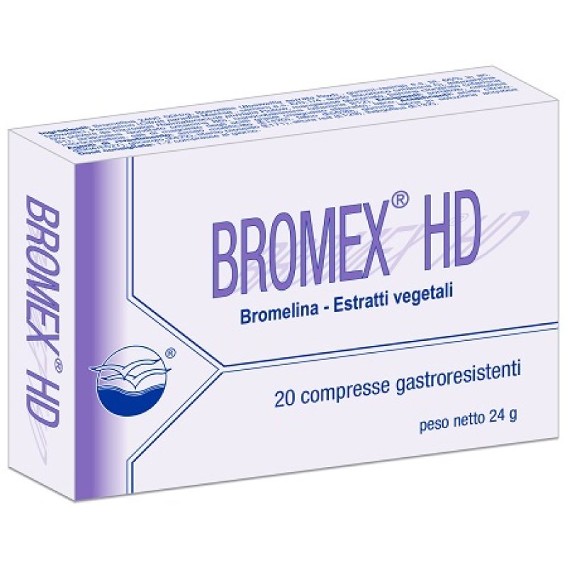 Bromex HD 20 Compresse mucolitico fluidificante per tosse grassa e catarro