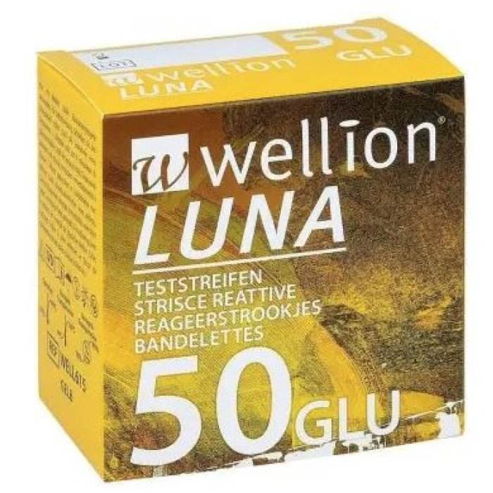 Med Trust Wellion Luna Strisce Reattive Per Misurazione Glucosio 50 Strisce