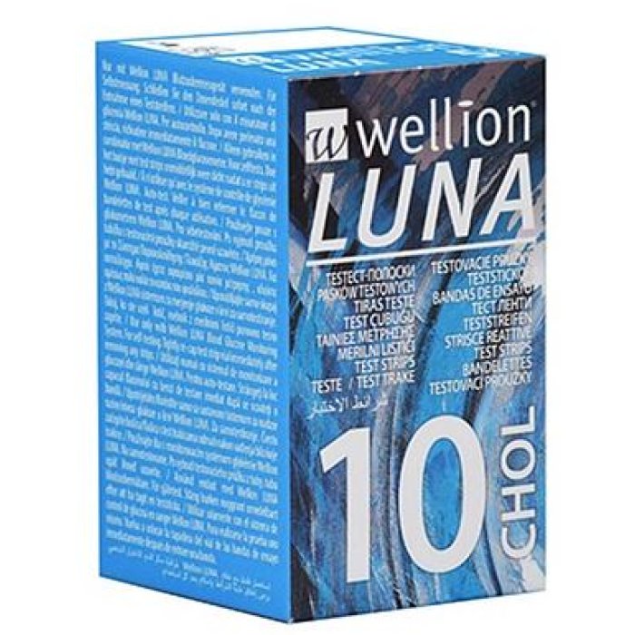 Med Trust Wellion Luna Strisce Reattive per Misurazione Colesterolo 10 strisce