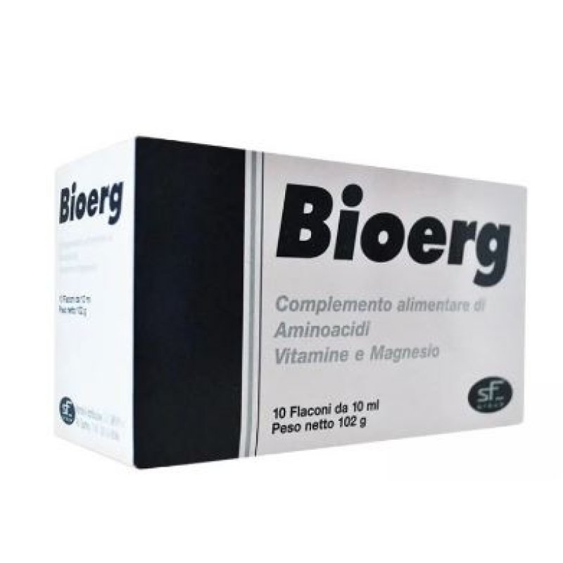 SF Group srl Integrazione Alimentare Bioerg Energia e Vitalità 10 Flaconcini da 10 ml