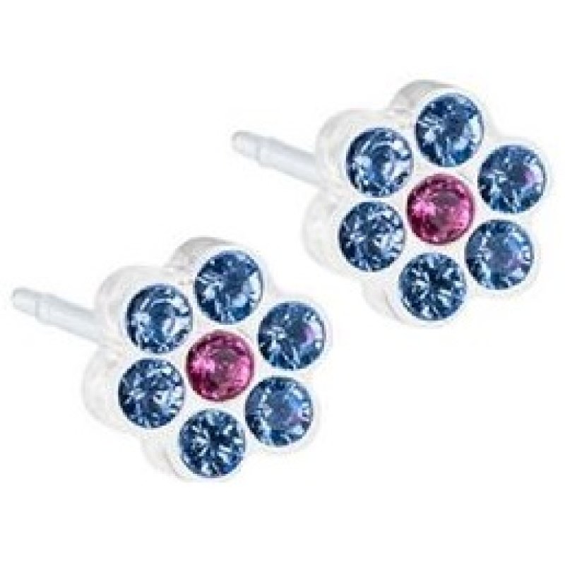 EP MP Daisy orecchino alexandrite/rose - punto luce 5 mm in acciaio chirurgico
