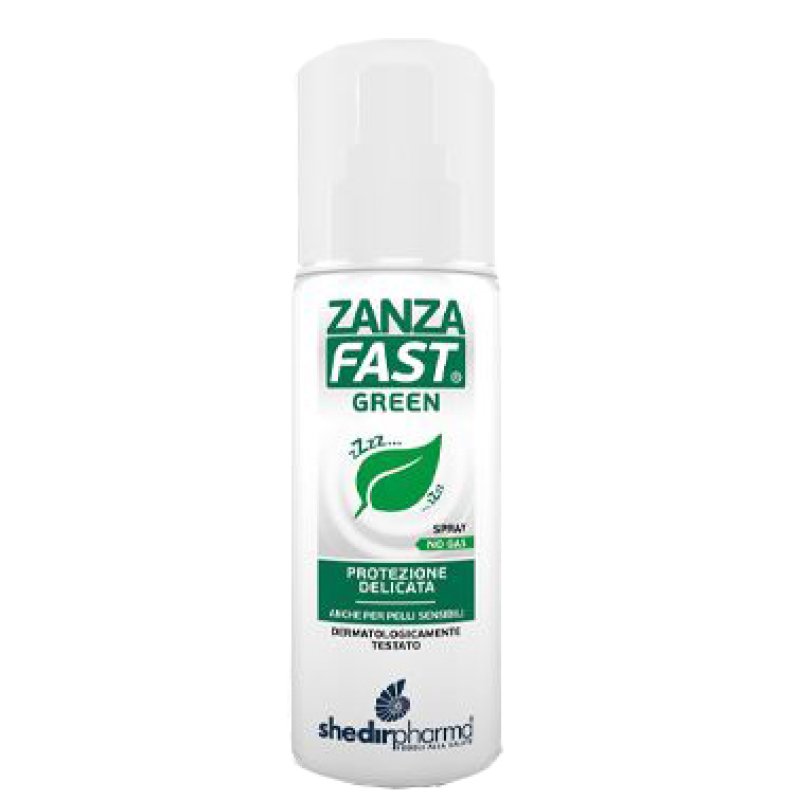 Zanzafast Green Spray 100 ml - repellente zanzare naturale per pelle e tessuti