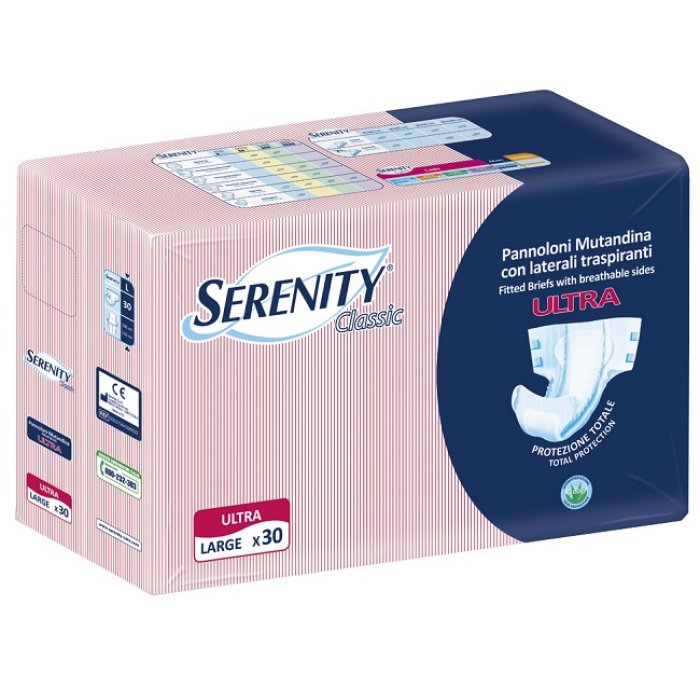 Serenity Classic Pannolone a Mutandina Ultra Taglia Large 30 Pezzi