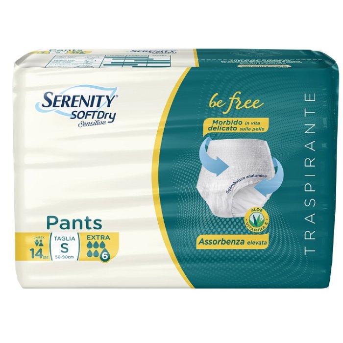 Serenity Soft Dry - Sensitive Be Free Extra Pannoloni Pants Taglia S 14 pants