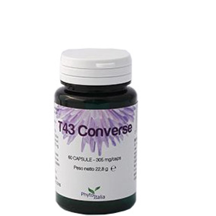 T43 Converse Phytoit Integratore Alimentare per Metabolismo Tiroideo e Controllo del Peso 60 Capsule
