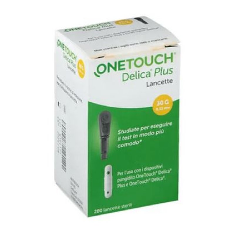 OneTouch Delica Plus Lancette Pungidito 30G 200 Lancette Sterili
