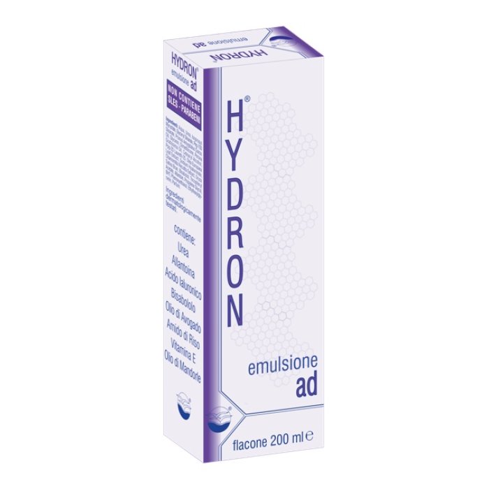 Hydron AD Emulsione Idratante 200 ml – Trattamento Lenitivo per Pelle Secca e Sensibile Viso e Corpo