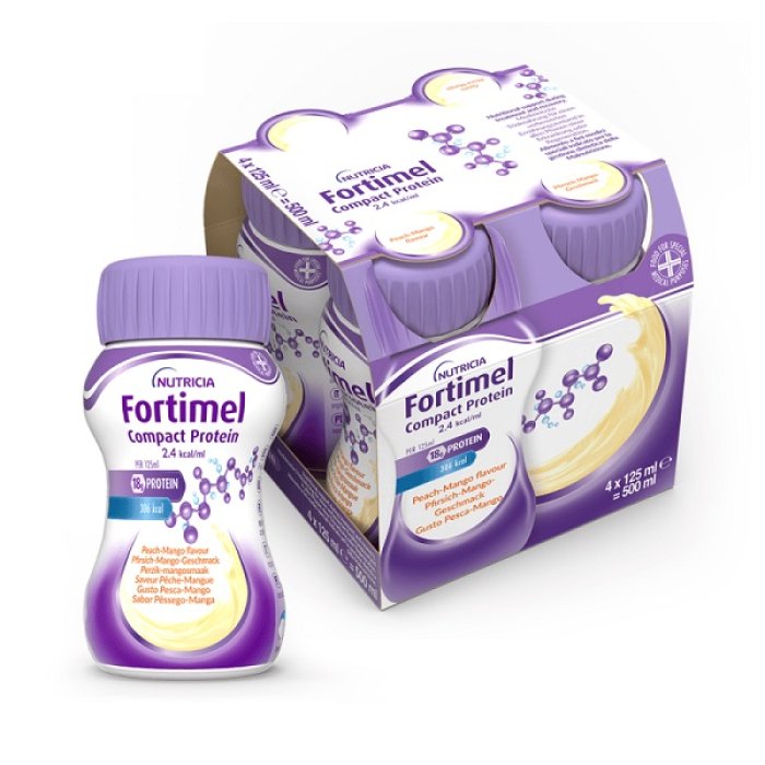 Nutricia Fortimel Compact Protein Pesca-Mango 4 x 125 ml