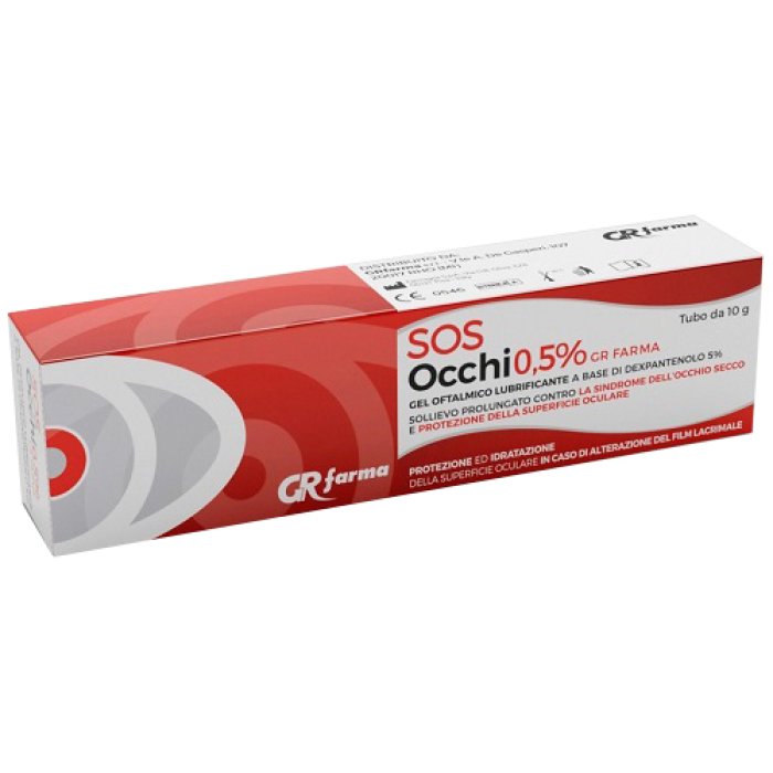 SOS Occhi gel oftalmico 0,5% - gel lubrificante per occhi secchi e irritati