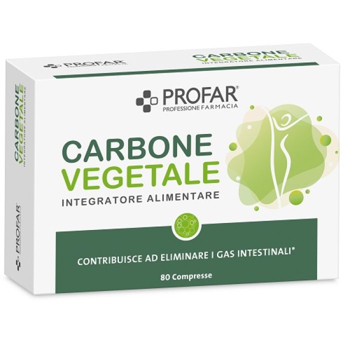 Profar Carbone Vegetale Integratore Alimentare 80 Compresse