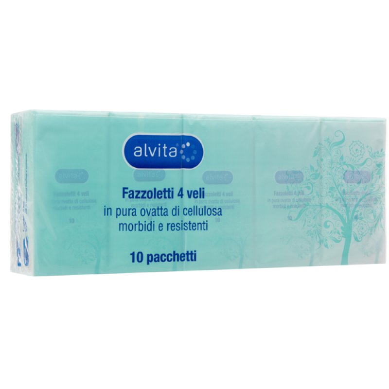 Alvita fazzoletti di carta 6x10 pezzi - fazzoletti morbidi in confezioni tascabili