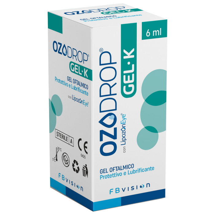 Ozodrop Gel Oftalmico 6 ml Lubrificante Idratante per Occhi Secchi e Sensibili