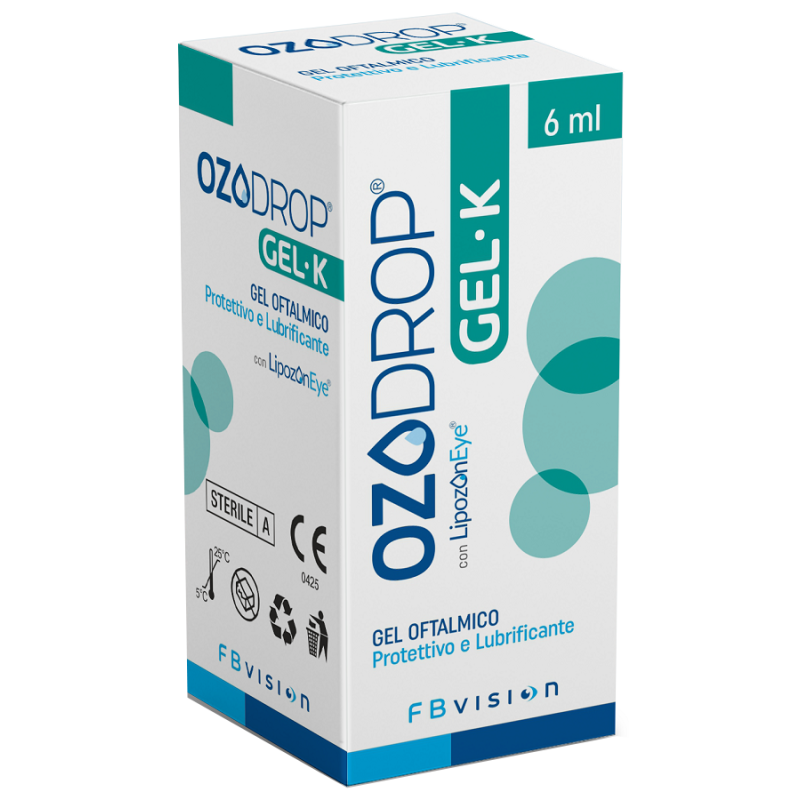 Ozodrop Gel Oftalmico 6 ml Lubrificante Idratante per Occhi Secchi e Sensibili