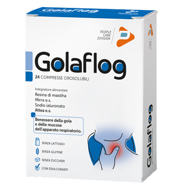 Golaflog Compresse Orosolubili 24 Compresse Integratore Gola e Voce Pharma