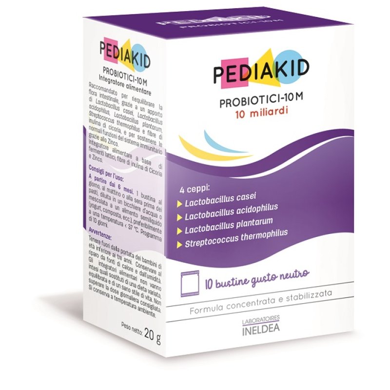 Laboratoires Ineldea Pediakid - Probiotici 10 miliardi Bambini 10 bustine