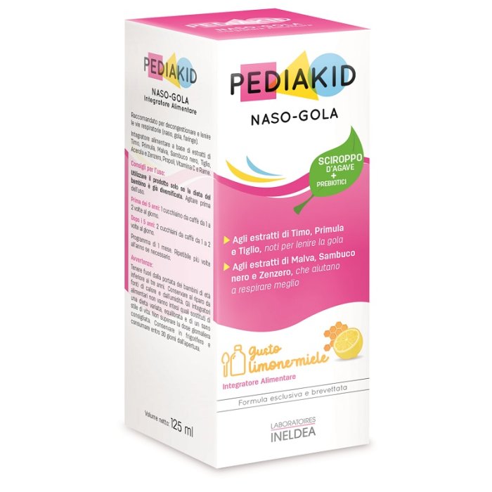 Laboratoires Ineldea Pediakid - Naso Gola Integratore Bambini 125ml
