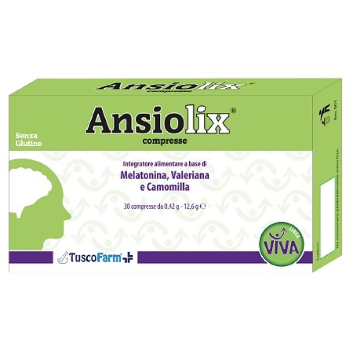Ansiolix 30 compresse - integratore con griffonia valeriana e magnesio per rilassamento