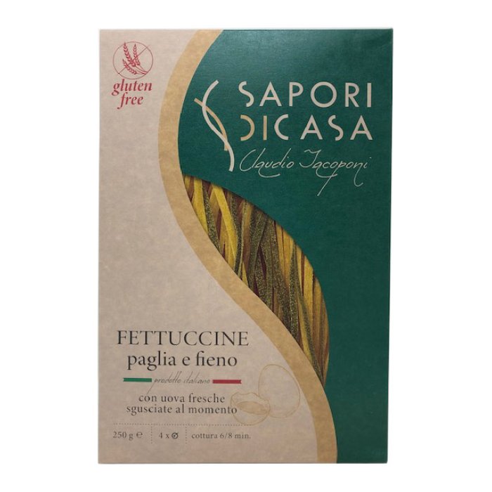 Fettuccine paglia e fieno 250 g - pasta alluovo paglia e fieno