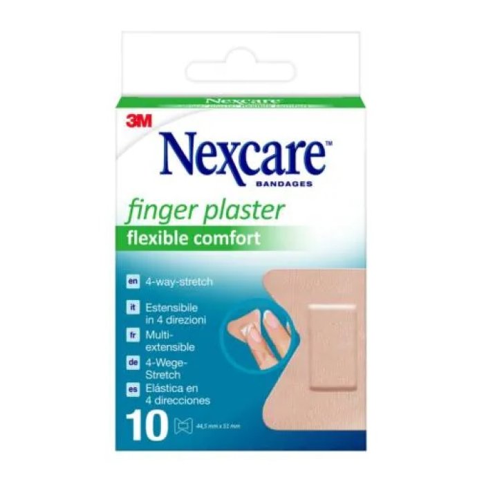 3M Nexcare - Flexible Comfort Finger Cerotto Misura 44,5mm x 51mm 10 Cerotti