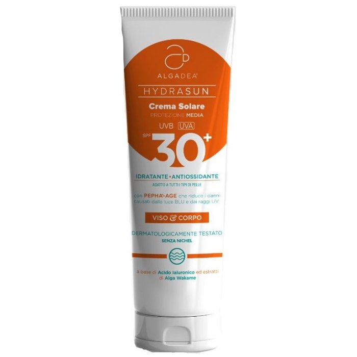 Algadea Hydrasun Crema Solare SPF 30 Protezione Alta Idratante Viso e Corpo