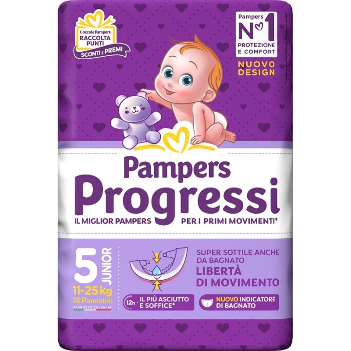 Fater Pampers Progressi Junior 18 Pezzi