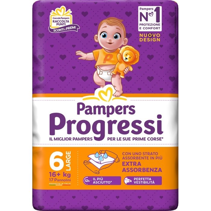 Fater Pampers Progressi Xl 17 Pezzi