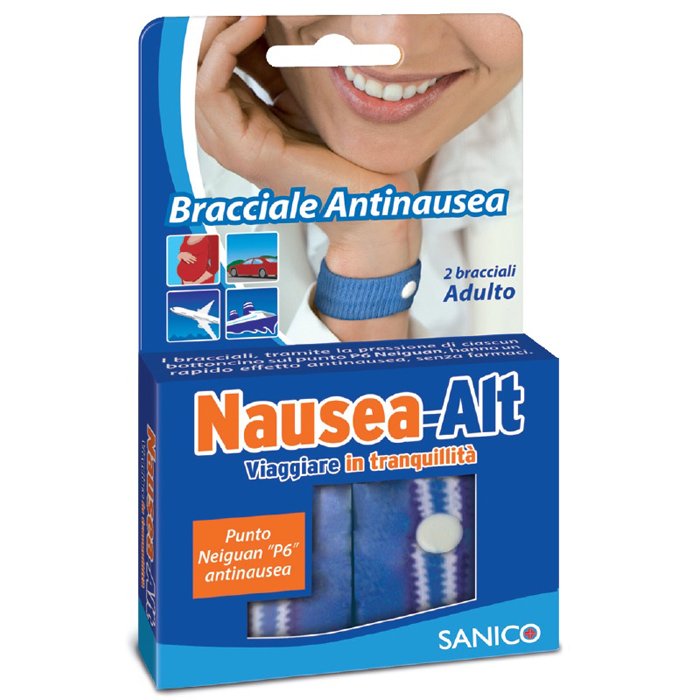 Sanico Nausea-Alt Bracciale Antinausea Adulto 2 Pezzi