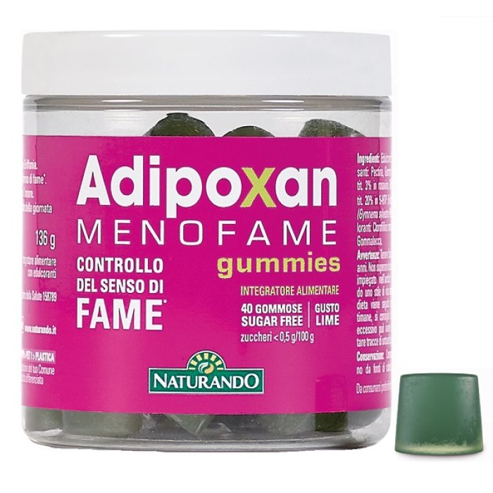 Adipoxan Menofame 40 gummies - integratore in gummies per controllo fame in menopausa