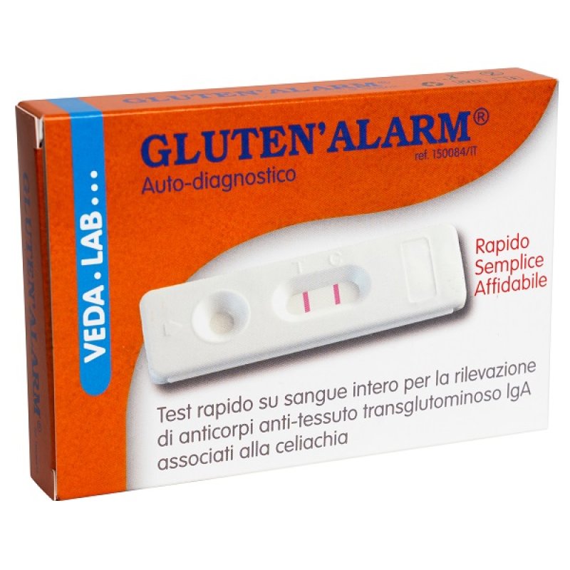 Gluten Alarm Test Rapido per Rilevare il Glutine negli Alimenti – Kit Monouso 1 Pezzo