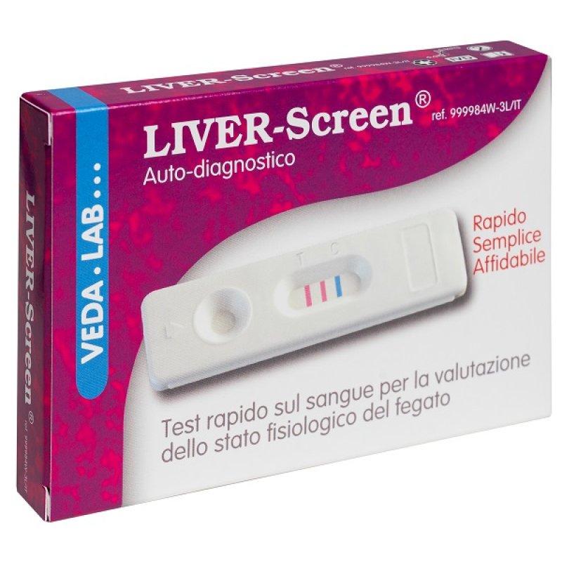 Liver Screen Test Autodiagnostico per Controllo della Funzionalità del Fegato 1 Pezzo