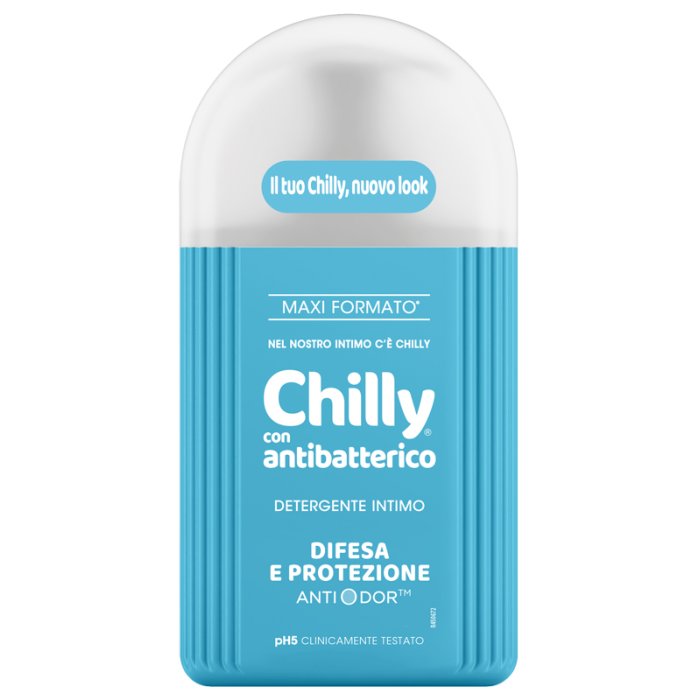 Chilly Detergente Intimo Antibatterico 300 ml Freschezza e Protezione Giornaliera