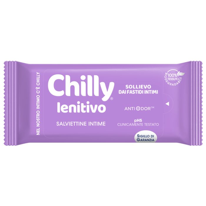 Chilly salviette lenitivo 12 pezzi - salviettine intime lenitive con aloe