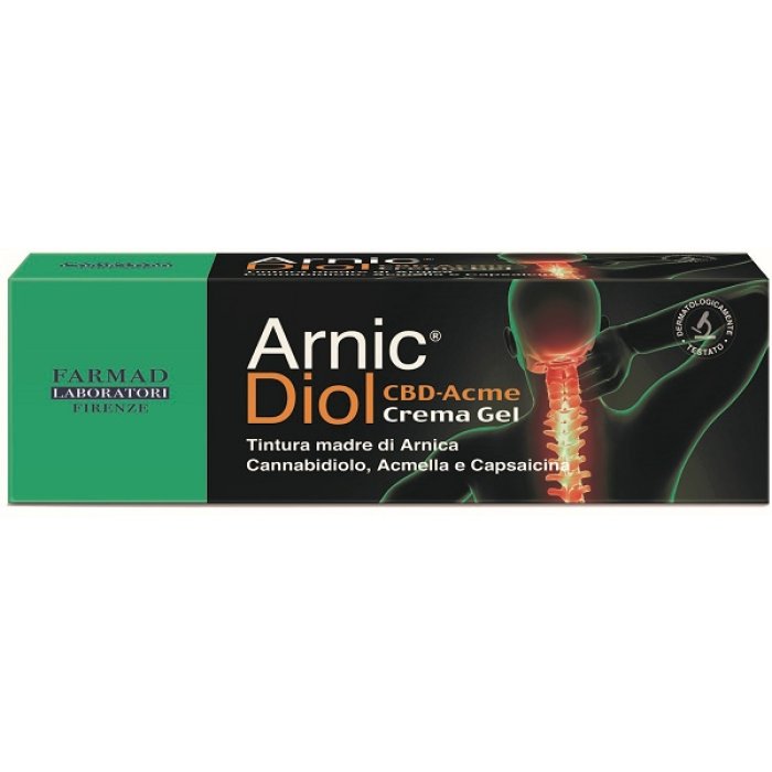 Arnicdiol CBD Acme crema 75 ml - crema gel lenitiva con arnica e CBD per dolori muscolari