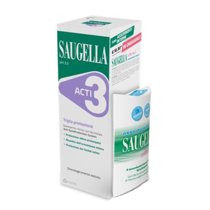 Saugella acti3 250 ml + assorbenti interni omaggio