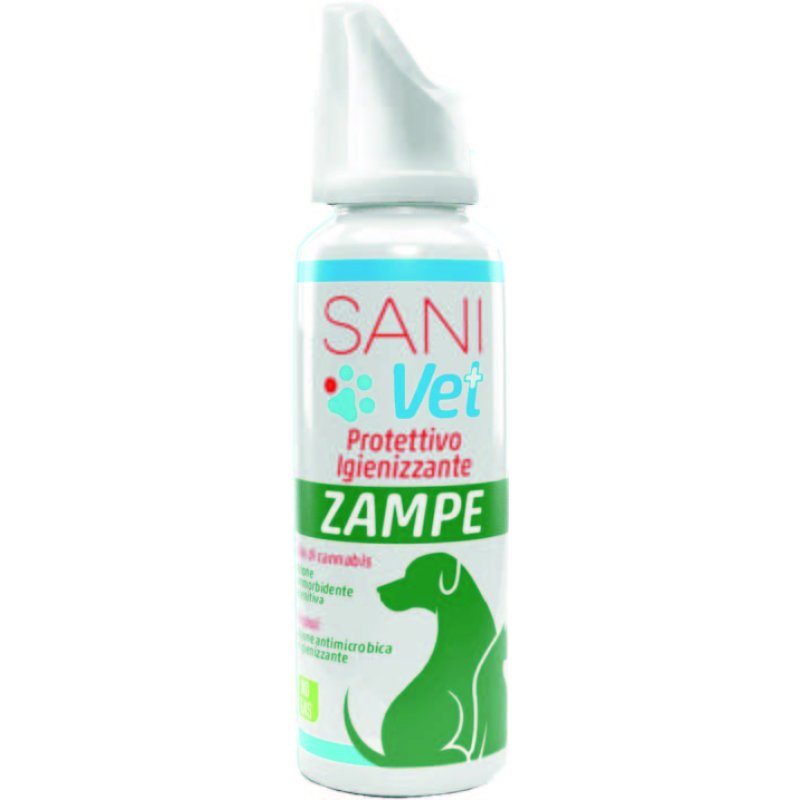 Sani Vet Zampe spray 100 ml - detergente igienizzante per zampe animali