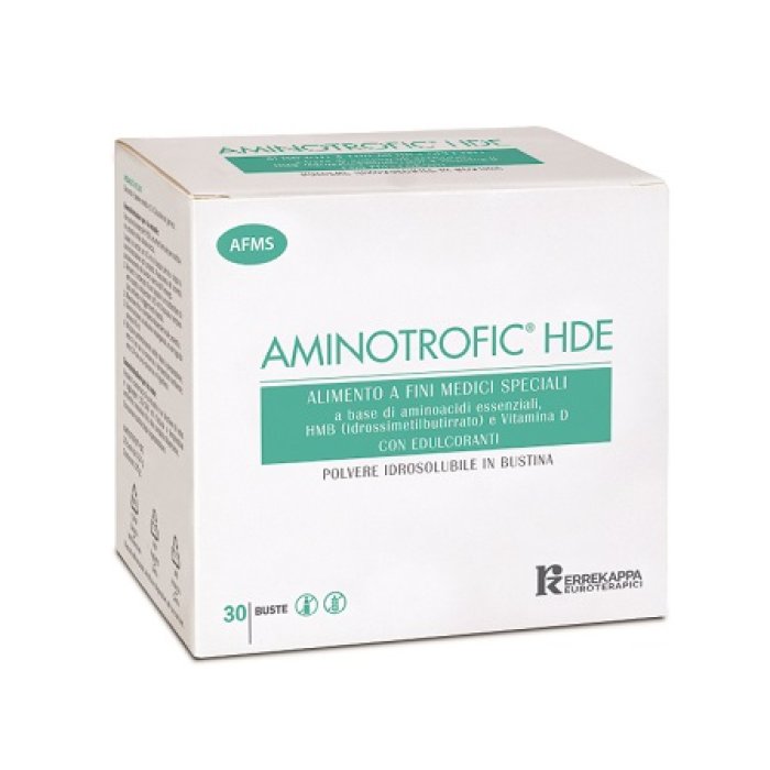 Aminotrofic HDE Integratore di Aminoacidi Essenziali 30 Bustine da 6,5 g per Massa Muscolare e Recupero Fisico