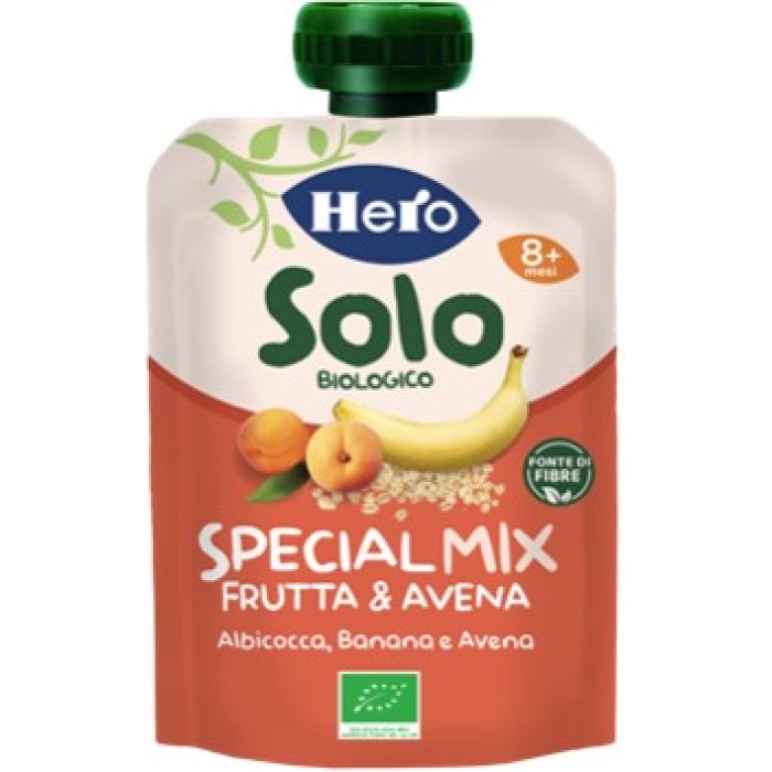 Hero Solo Omogeneizzato Frutta e Avena 100 g Alimento per Bambini