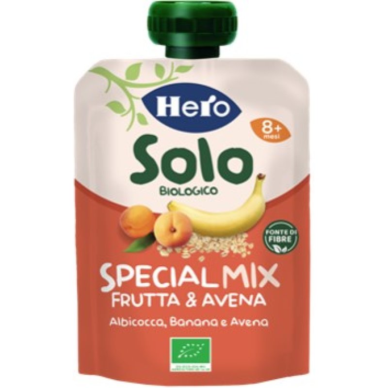 Hero Solo Omogeneizzato Frutta e Avena 100 g Alimento per Bambini