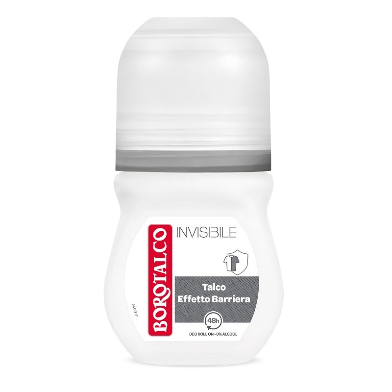 Borotalco deodorante roll-on Invisible - deodorante anti-aloni per pelli sensibili