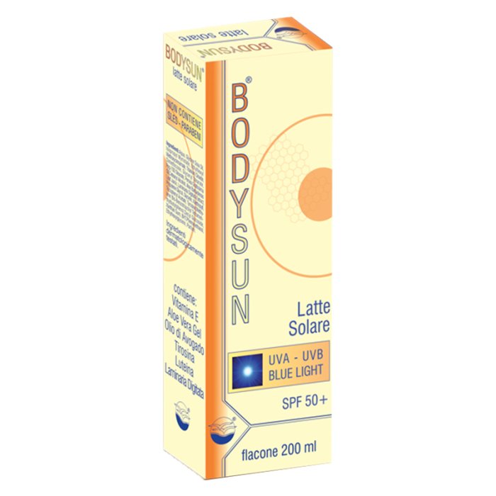 Bodysun latte solare SPF 50+ 200 ml - latte solare corpo alta protezione