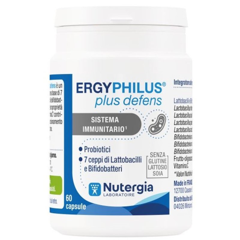 Ergyphilus Plus Defens Integratore Probiotico 60 Capsule per Difese Immunitarie e Flora Intestinale